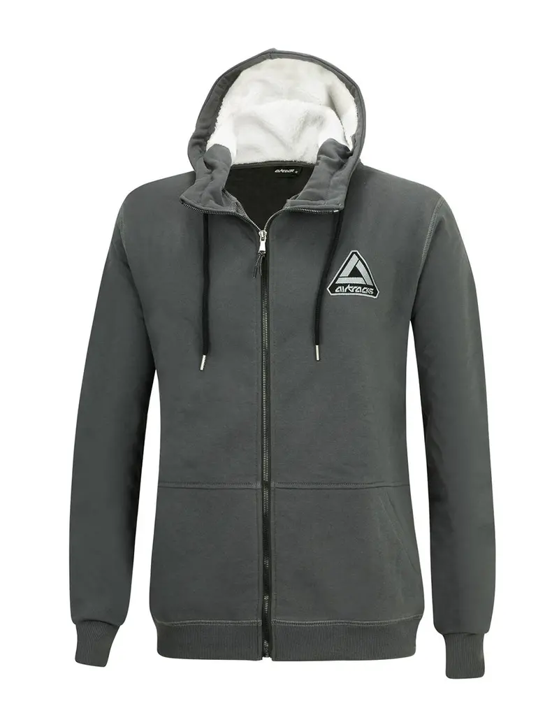Winter Sweatshirt Crew Pro Line Mit Kapuze Und Full Zip Grafit 1