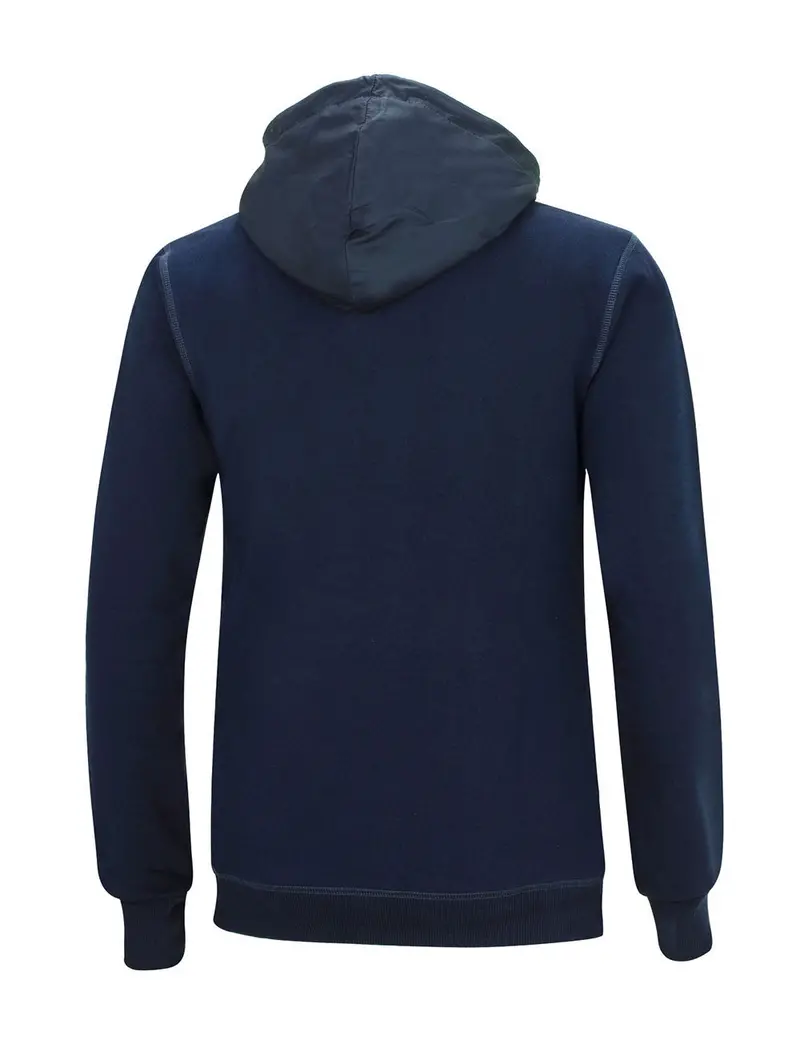 Winter Sweatshirt Crew Pro Line Mit Kapuze Und Zip Navy-Blau 2