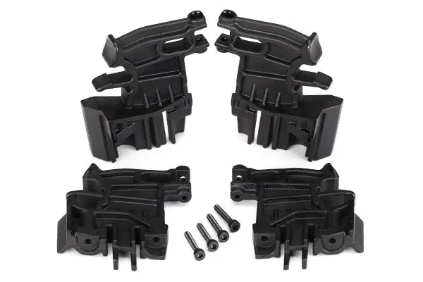 X-Maxx Battery Hold-Down Mounts, Left (2)/ Right (2)/ 3X18mm Cs (4), Tra-7718 1