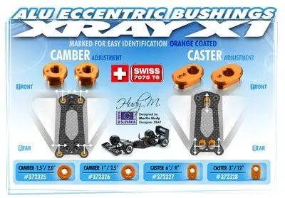 X1 Alu 1 Dot Bushing - Camber 1-2.5 (2) 1