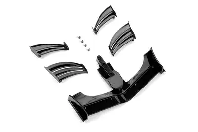 X1 Composite Adjustable Front Wing - Black - Ets Approved 1