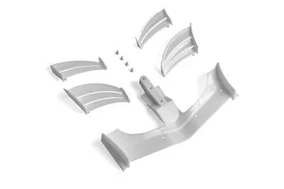 X1 Composite Adjustable Front Wing - White - Ets Approved 1