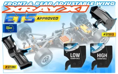X1 Composite Front Wing - Black - Ets Approved 1