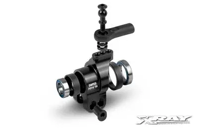 Xb808 Alu Rear Hub Carrier - Swiss 7075 T6 - Hard Coated + Ball-Bearings - Double Hole 1
