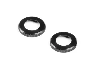 Xlp Alu Shock Cap-Nut - Black (2) 1