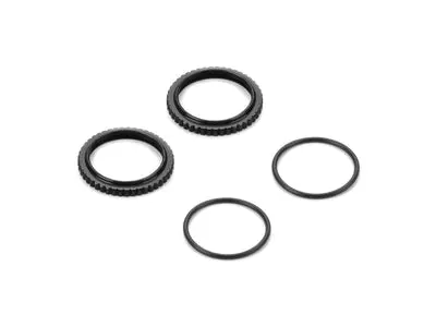 Xlp2 Alu Shock Adjustable Nut - Black (2) 1