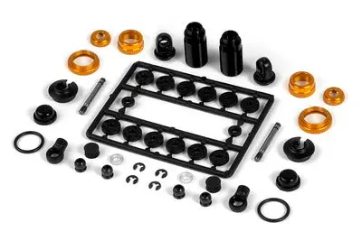 Xray Alu Shock Absorber-Set - Orange (2) 1