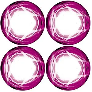 Xray Truggy Wheel Stickers - Die-Cut - Pink 1