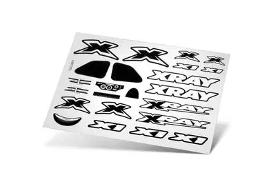 Xray X1 Sticker For Body - White 1