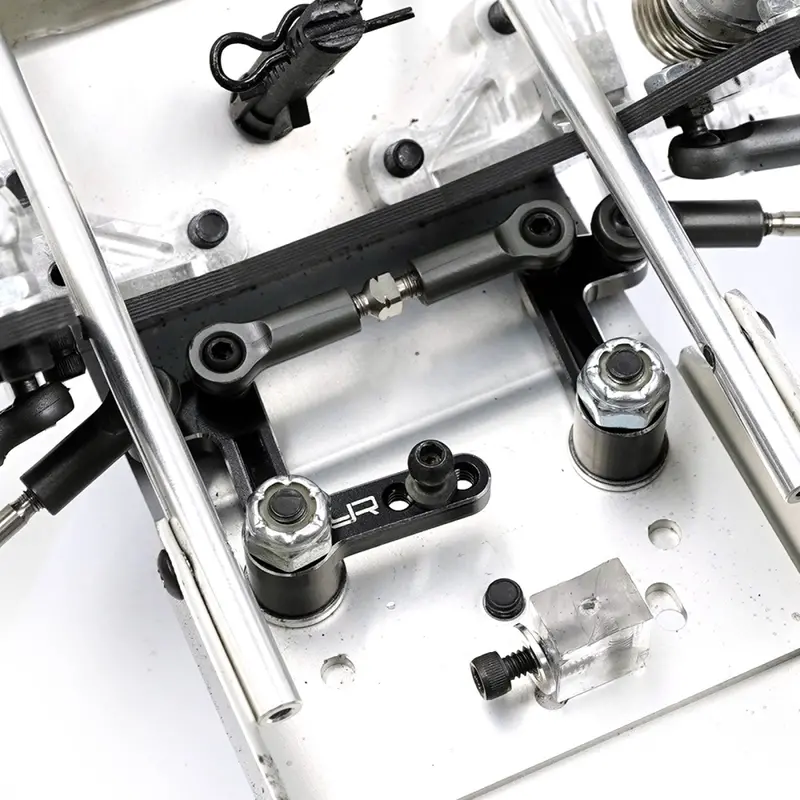 Yeah Racing Aluminum Bearing Steering Set For Team Associated Rc10 Black, Tarc-001Bk 2