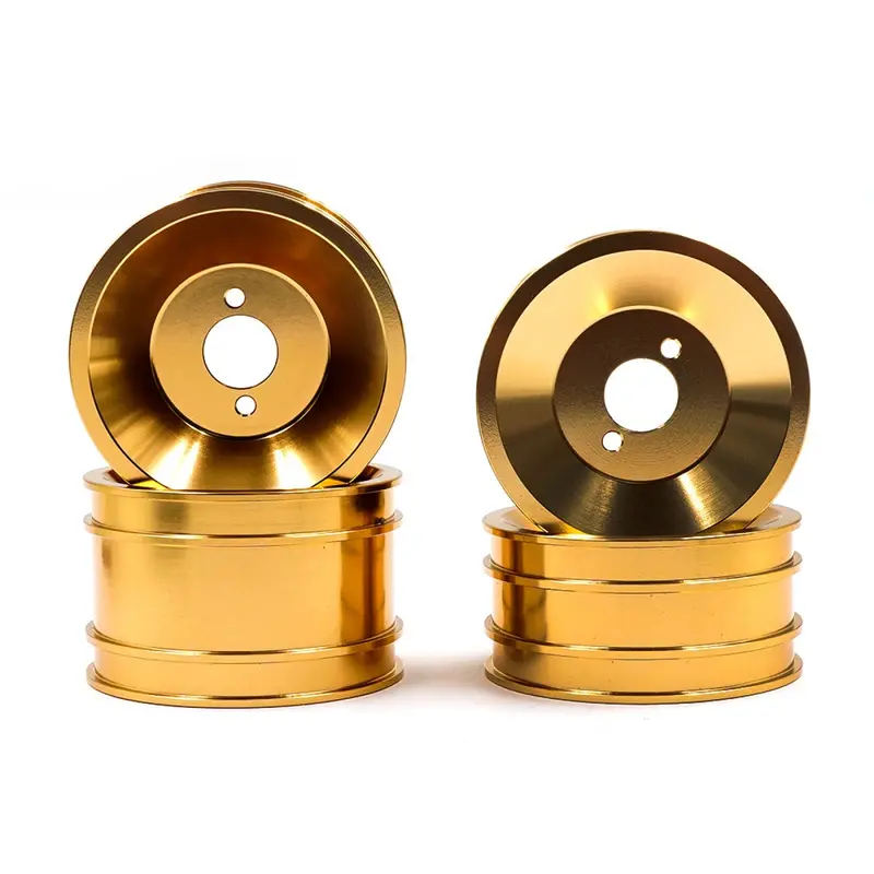 Yeah Racing Aluminum Cnc Rim Set For Yokomo 870C Super Dog Fighter 2023 Yz10 Gold, Wl-0181Gd 1