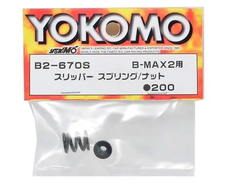 Yokomo Slipper Spring & Nut Set, Yz-2 / Yz-4, B2-670S 1