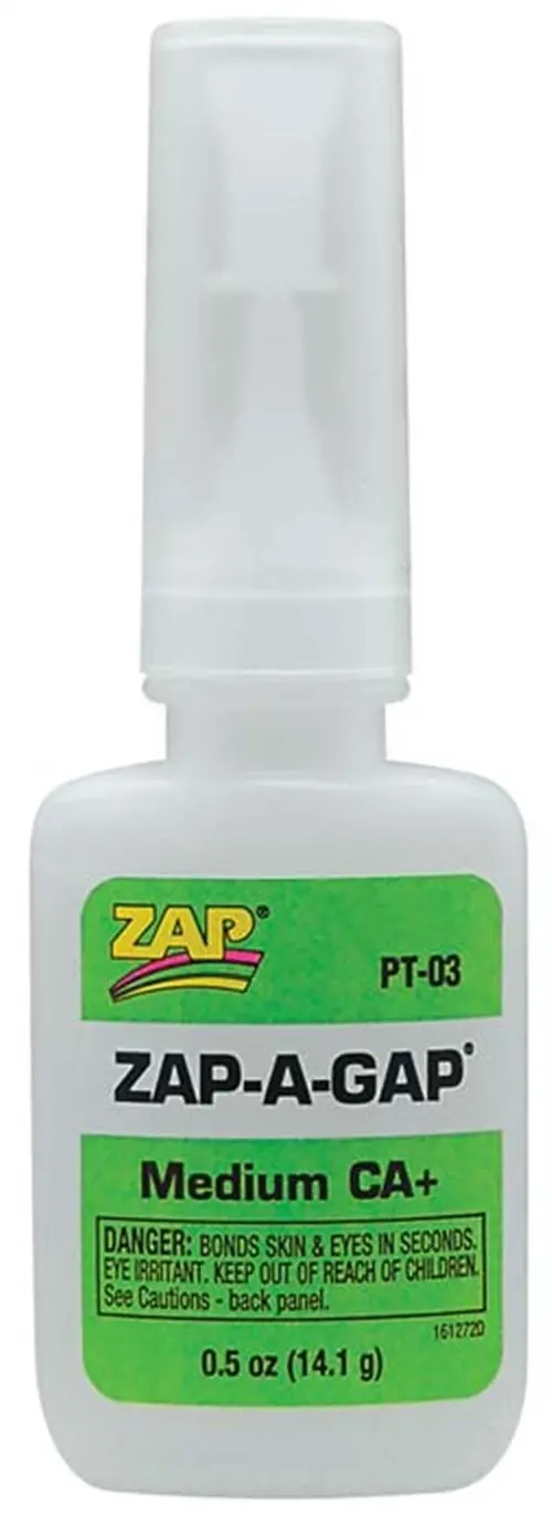 Zap Adhesives Ca+ Glue, 1/2 Oz, Pt-03 1
