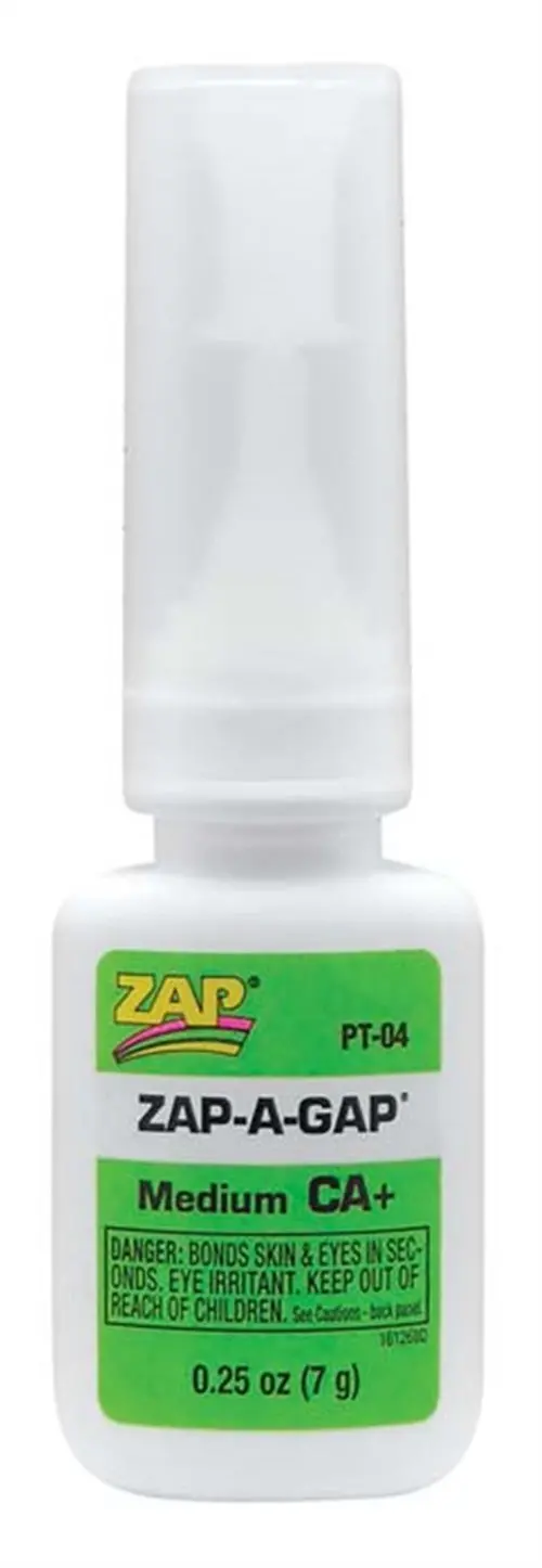 Zap Adhesives Ca+ Glue, 1/4 Oz, Pt-04 1