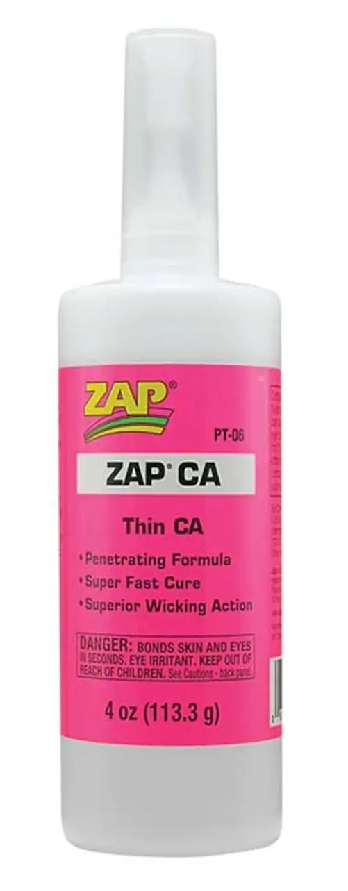 Zap Adhesives Ca Glue, 4 Oz, Pt-06 1