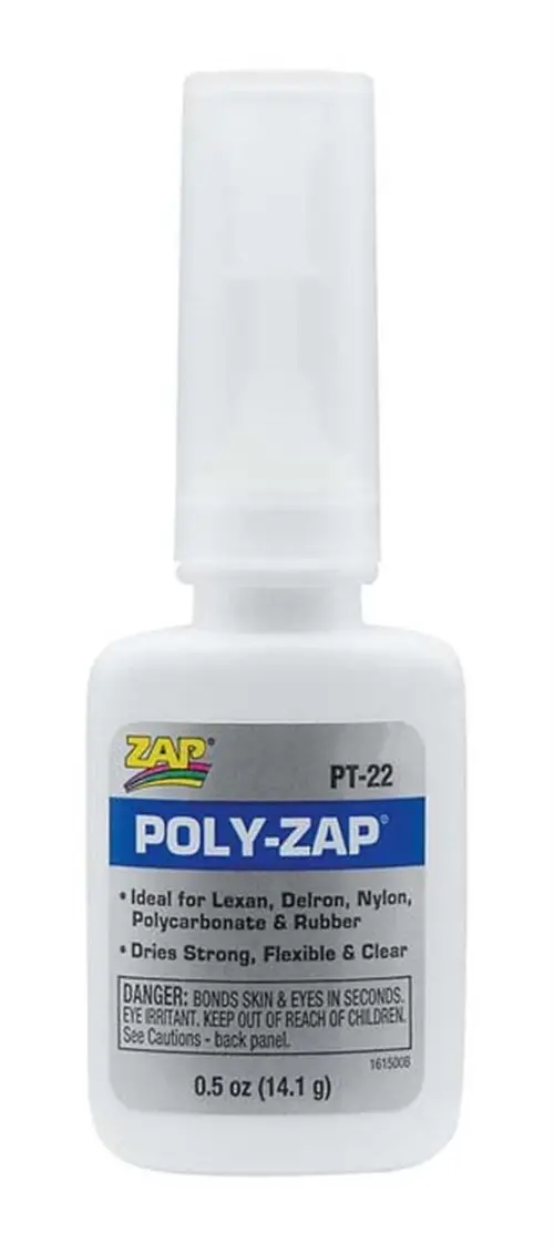 Zap Adhesives Poly Zap, 1/2 Oz, Pt-22 1