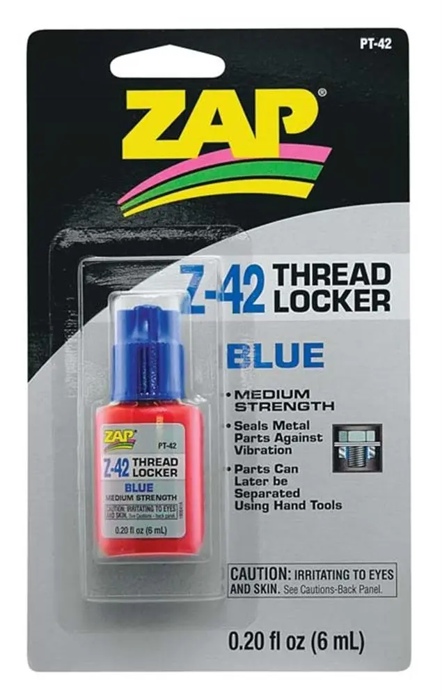 Zap Adhesives Z-42 Blue Thread Locker, .20 Oz, Pt-42 1