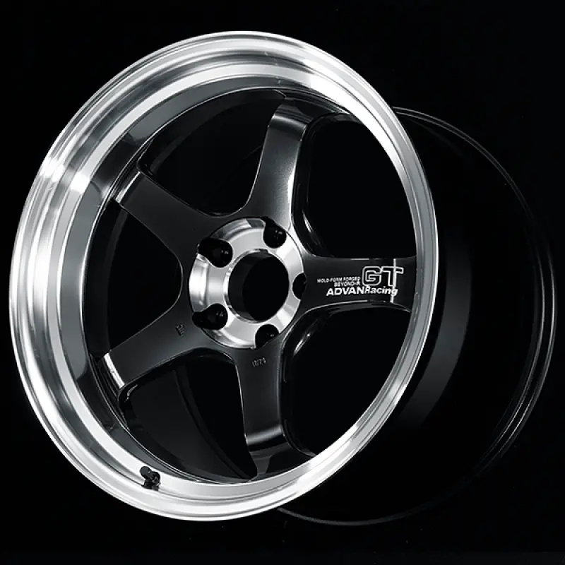Advan Gt Beyond-R 18X8.5 / +45 Offset / 5-114.3 Bc / 73Mm Bore / Diamond Cut & Dark Platinum Black 1