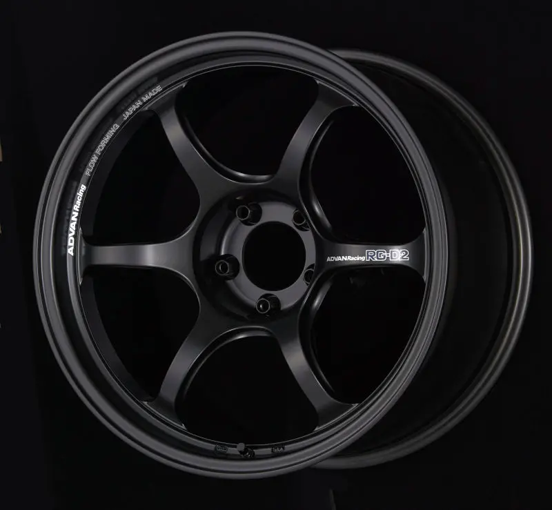 Advan Rg-D2 17X8.0 +44 5-114.3 Semi Gloss Black Wheel 1