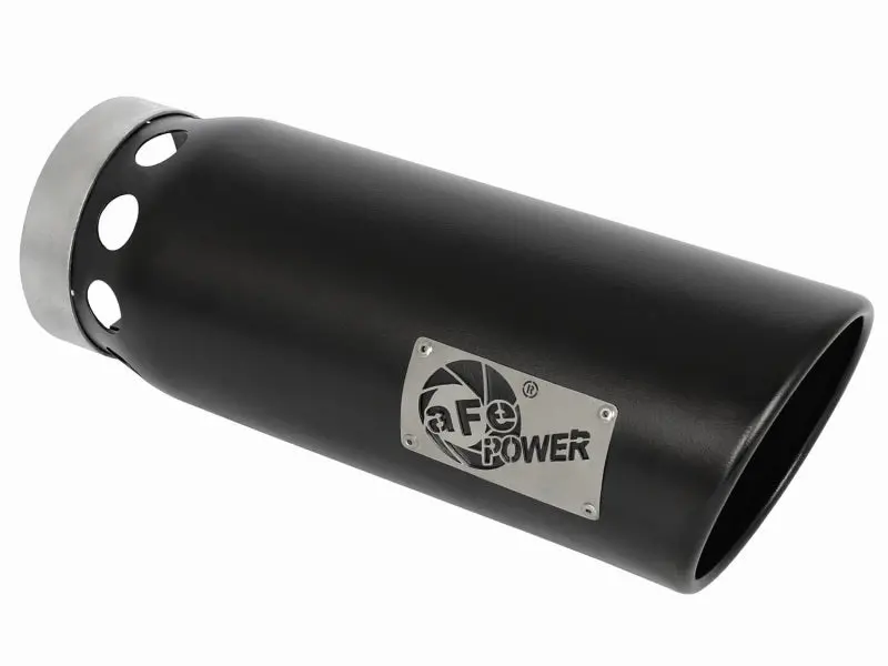 Afe Machforce Xp Cat-Back Exhaust Tip – 5In Inlet X 6In Outlet X 16In Length, Bolt-On, Black, Intercooled Design 1