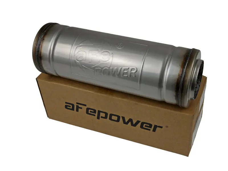 Afe Power Mach Force Xp Muffler – 3-Inch Inlet/Outlet, 5-Inch Diameter, 14-Inch Length, Round Body Design 1