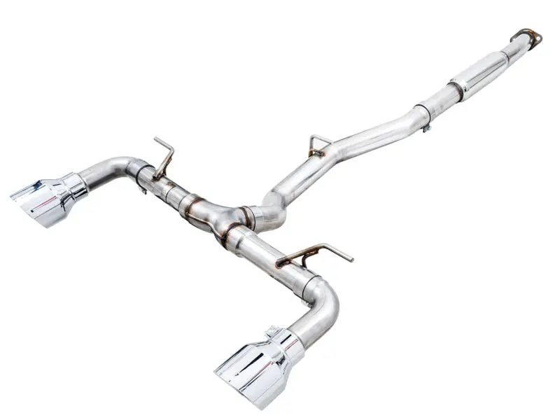 Awe Track Edition Cat-Back Exhaust System For Subaru Brz, Toyota Gr86, And Toyota 86 – Chrome Silver Tips 1