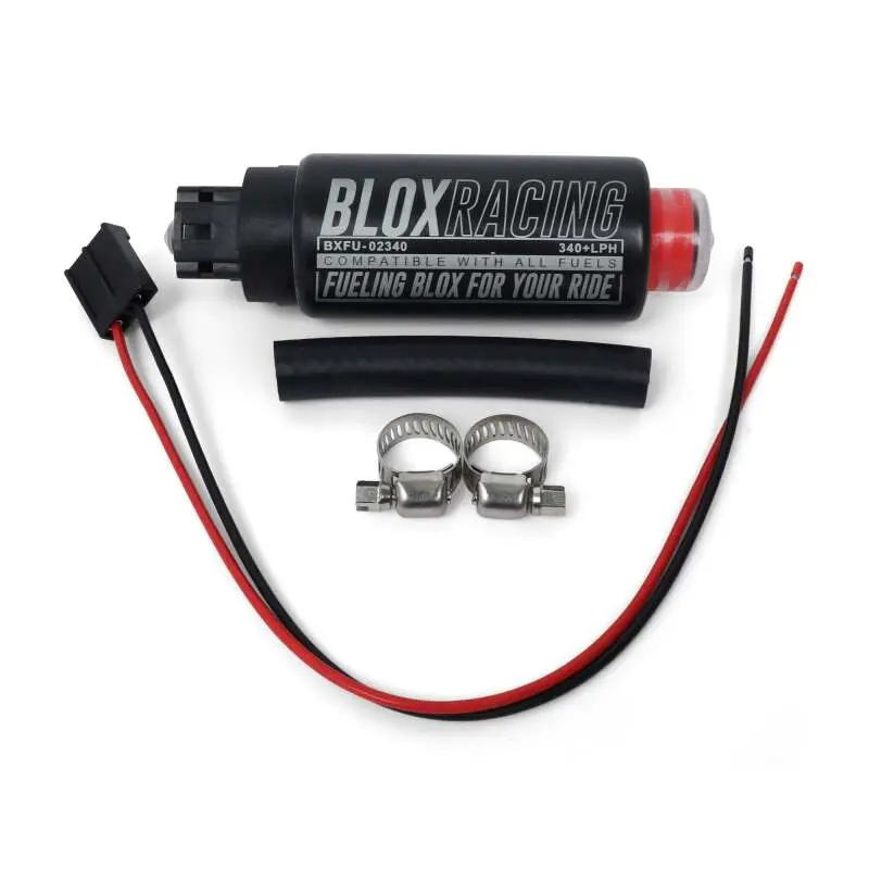 Blox Racing 320Lph In-Tank Electric Fuel Pump – E85-Compatible, Inline Inlet Design 1