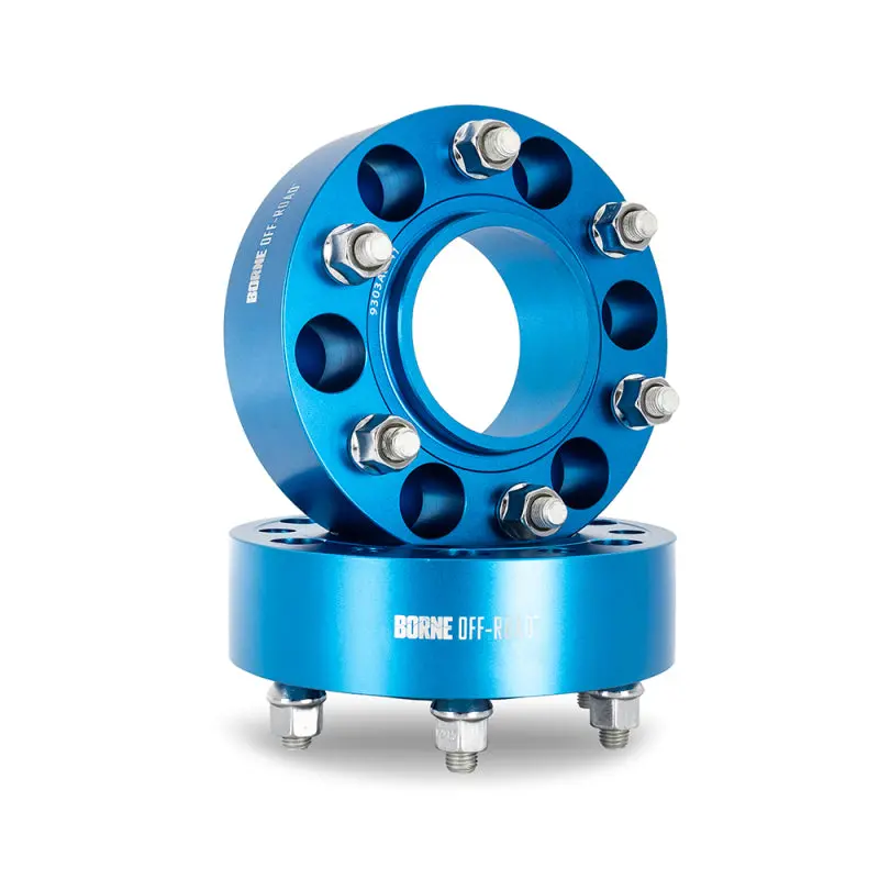 Borne Off-Road Wheel Spacers 5X150 110.1 50 M14 Blue 1