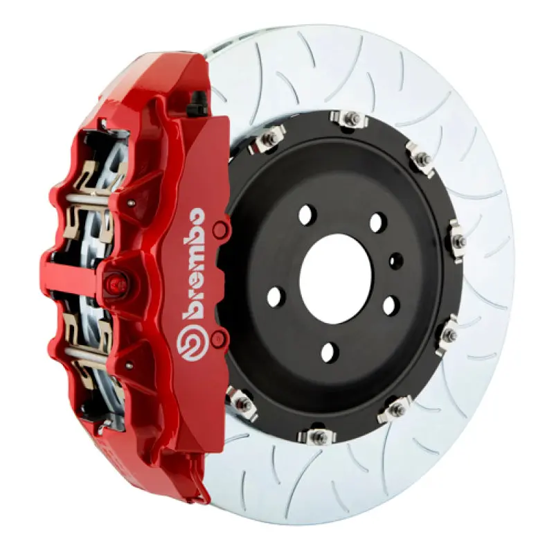 Brembo 00-06 Suburban Front Gt Bbk 6 Piston Cast 2Pc 380X34 2Pc Rotor Slotted Type3-Red 1