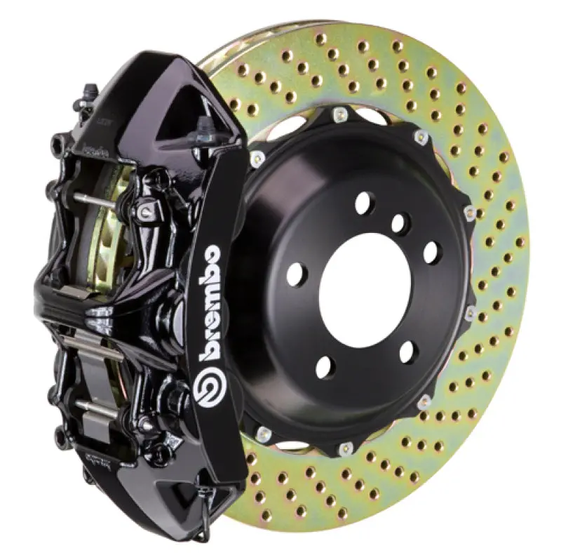 Brembo 12-20 Gs350/Gs350 F-Sport Exc Awd Fr Gt Bbk 6Pis Cast 380X32 2Pc Rotor Drilled-Black 1