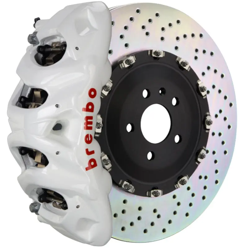 Brembo 19-22 A-Class (Excl Amg) Fr Gt Bbk 6Pis Cast 380X34 2Pc Rotor Drilled-White 1