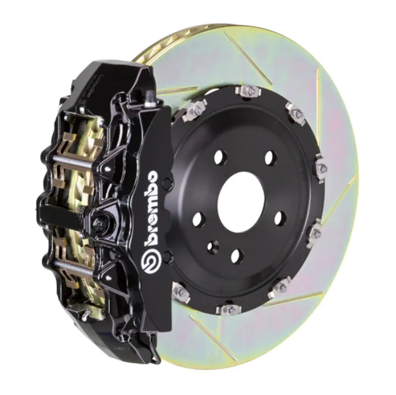 Brembo Gt Big Brake Kit For 2015–2023 Mustang Gt/V6/Ecoboost – Front, 6-Piston Calipers, 380X34Mm Slotted 2-Piece Rotors 1