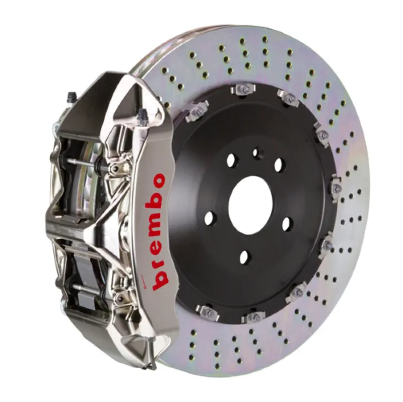 Brembo Gtr Big Brake Kit For 2007–2013 Bmw X5 – Front, 6-Piston Calipers, Drilled 405X34Mm Two-Piece Rotors (Nickel-Coated) 1