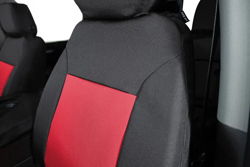 Covercraft 19-24 Subaru Ascent Endura Precisionfit Custom Front Row Seat Covers - Red/Black 2