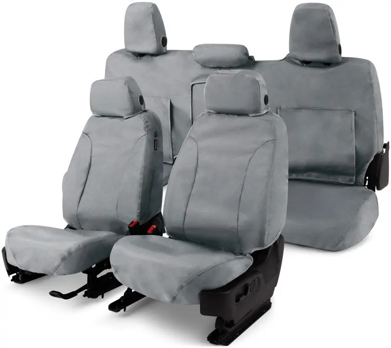 Covercraft Waterproof Polyester Seatsaver Covers For Third Row Of 2015–2021 Ford Transit – Gray 1
