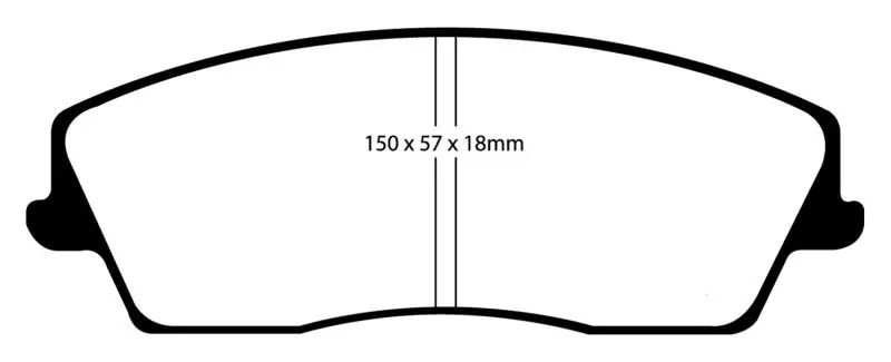 Ebc 05-09 Chrysler 300 2.7 Redstuff Front Brake Pads 2