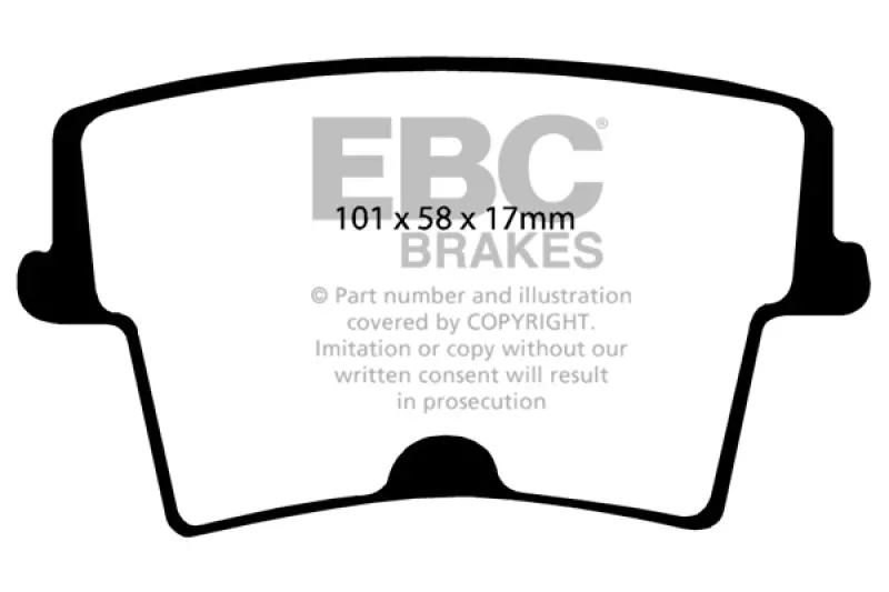 Ebc 05-09 Chrysler 300 2.7 Yellowstuff Rear Brake Pads 1