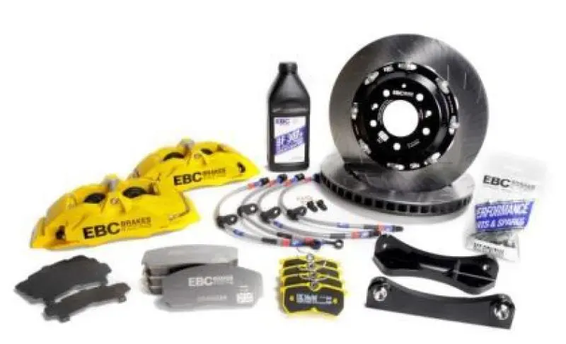 Ebc Racing Big Brake Kit For 2004–2009 Honda S2000 Ap2 – Yellow Apollo-4 Calipers With 330Mm Front Rotors 1