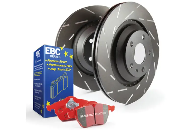 Ebc Redstuff Performance Brake Pads And Usr Slotted Rotors Kit 1