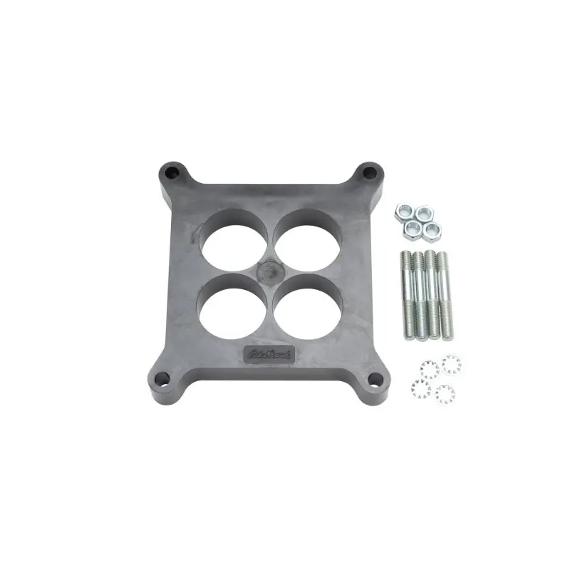 Edelbrock 1/2-Inch Wood Fiber Laminate Divided Carburetor Spacer 1