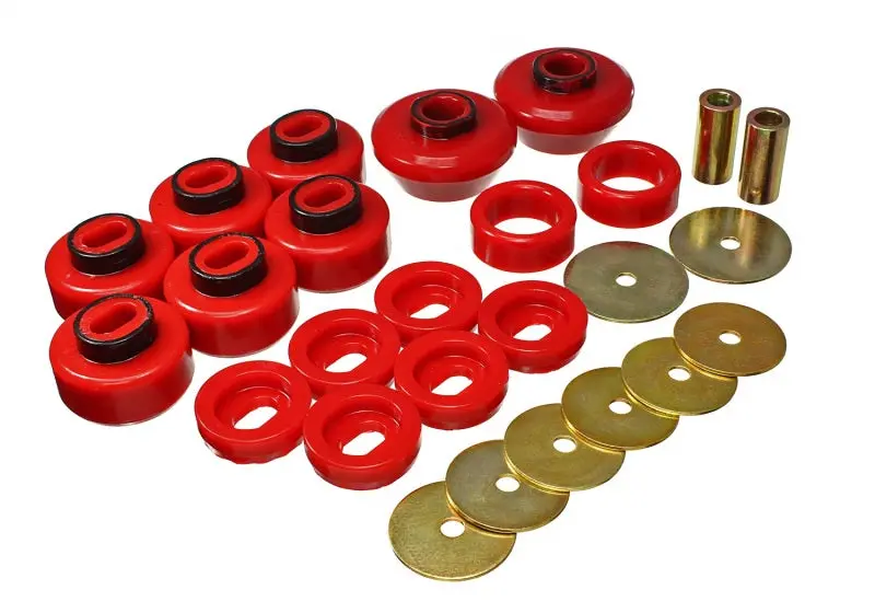 Energy Suspension Body Mount Bushing Kit For 2007–2013 Chevrolet Silverado 1500 / Gmc Sierra 1500 4Wd (Red) 1