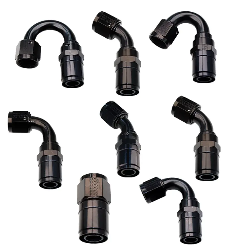 Fragola -8An Race-Rite Crimp-On Hose Fitting – 30-Degree Swivel End 2