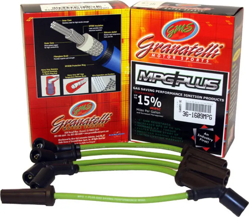 Granatelli 98-02 Mazda 626 6Cyl 2.5L Mpg Plus Ignition Wires 1