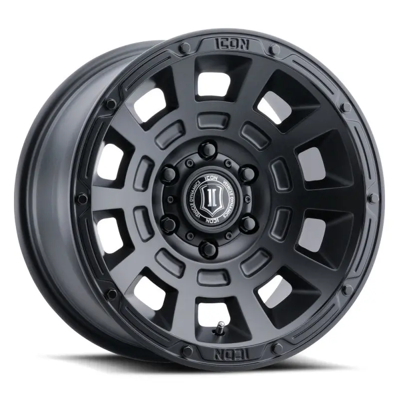 Icon Thrust 17X8.5 Satin Black Wheel – 6X135 Bolt Pattern, 6Mm Offset, 5In Backspace 1