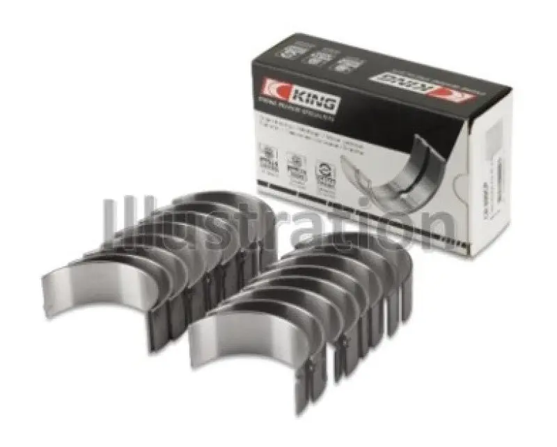 King Ford 260Ci/289Ci/302 5.0L (Size 020) Windsor Connecting Rod Bearing Set 1