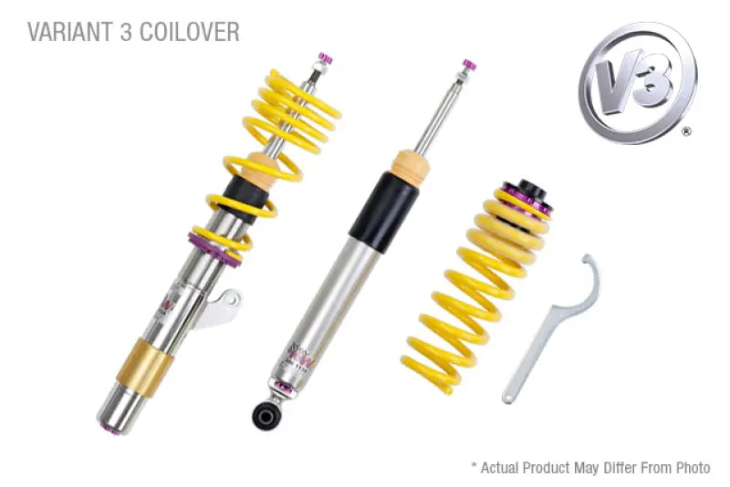 Kw Variant 3 Coilover Kit For Vw Tiguan (5N) – Adjustable For Both 2Wd And 4Wd Models 1