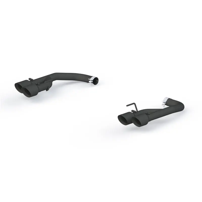 Mbrp 18-20 Ford Mustang Gt 2.5In Black Coated Non Active Dual Axle Back Exhaust - 4In Dual Wall Tips 1