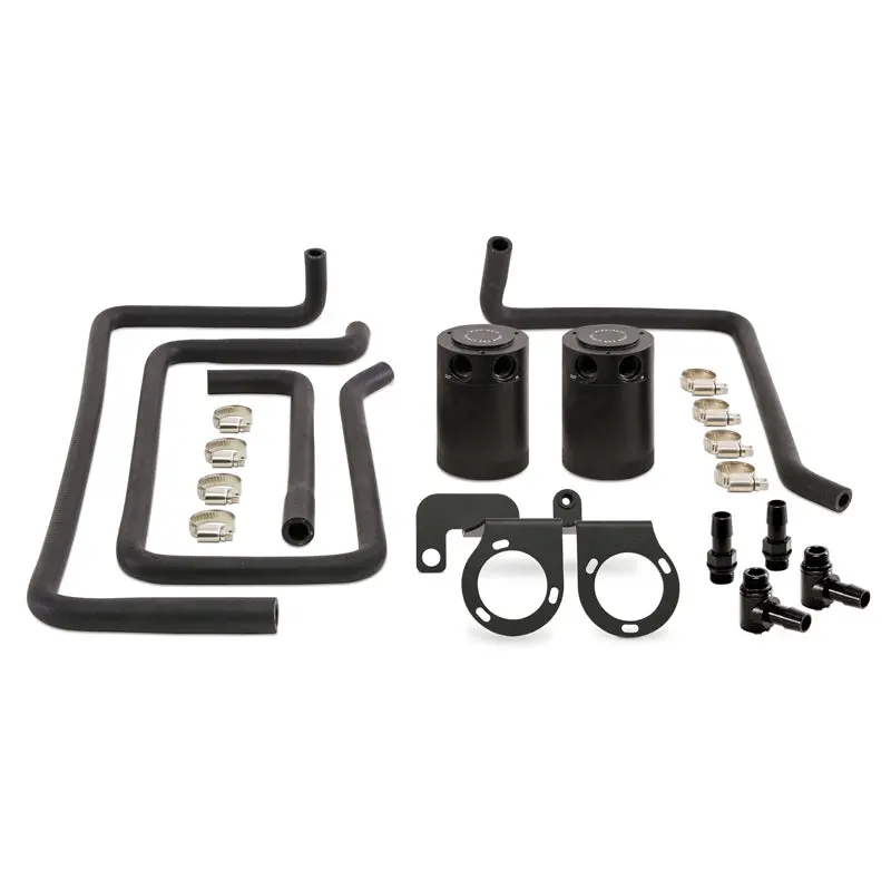 Mishimoto Baffled Oil Catch Can For 2009+ Nissan 370Z – Direct-Fit, Black Finish 1