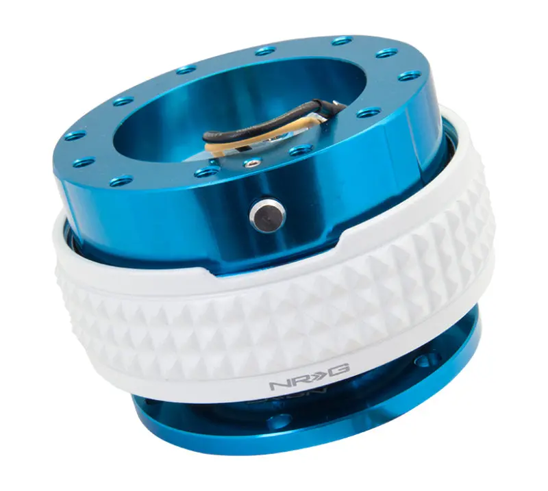 Nrg Quick Release Steering Hub – Pyramid Edition, Blue Housing With Glow-In-The-Dark Ring 1