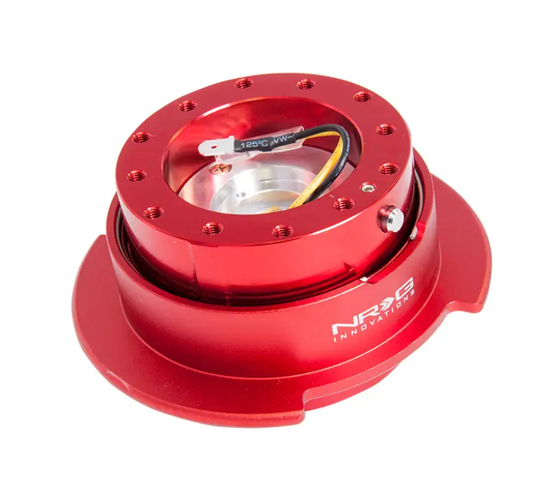 Nrg Quick Release Steering Wheel Hub Kit – Gen 2.5, Red/Red Ring Design 1